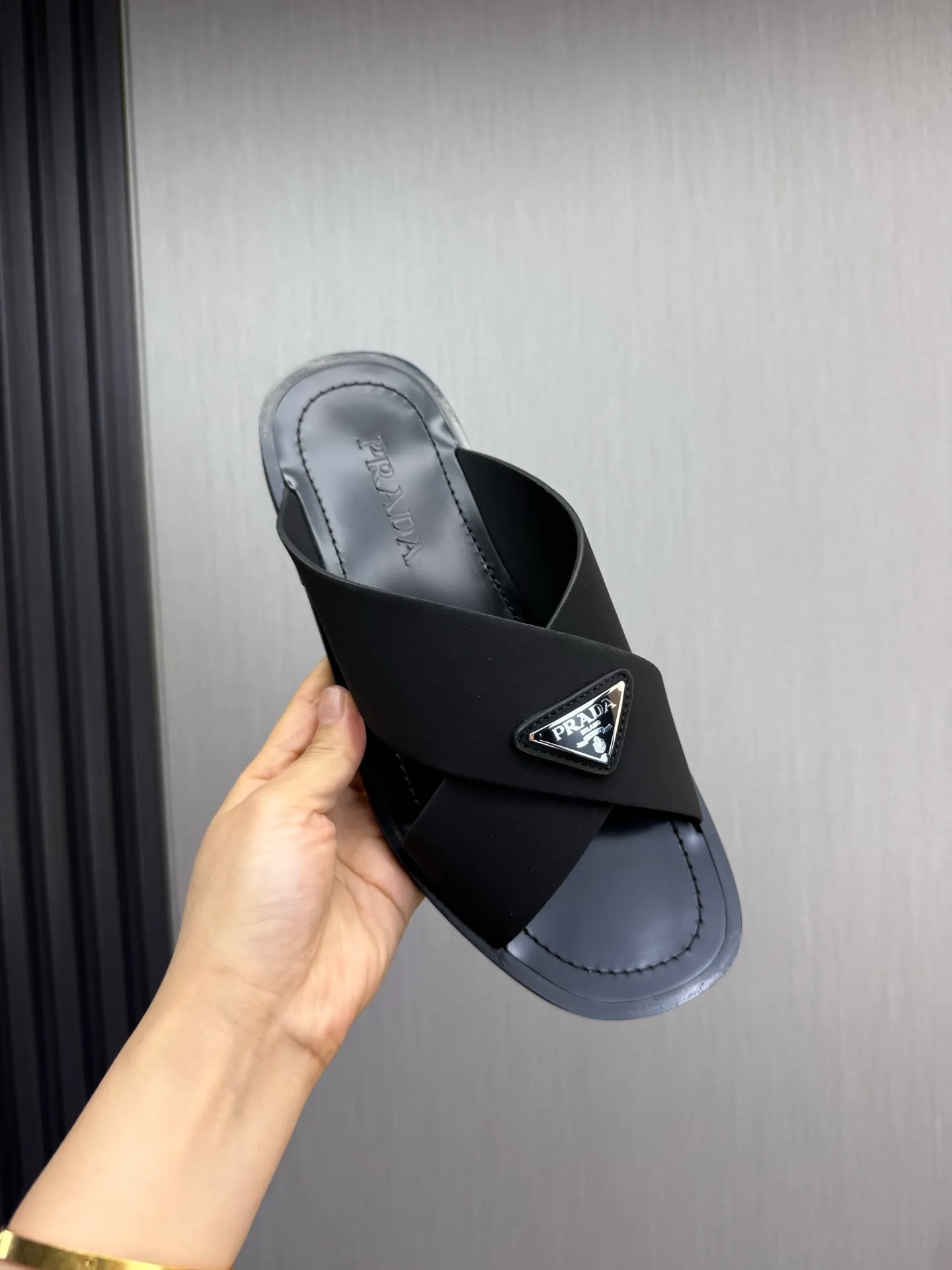 Factory price 340💰 ＰＲＡＤＡPrada - popular men's slippers hot sale 🔥 🩴Official website one to one production 38-45 sizes 45 46 🉑️Customized!